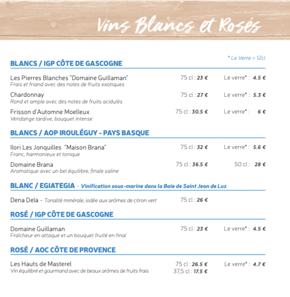 6 carte des desserts